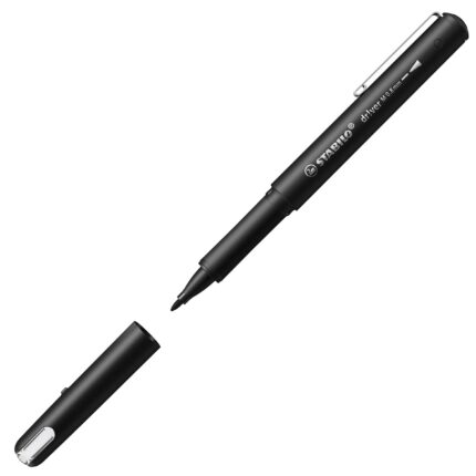 Stabilo | dr!ver Series | Premium Fineliner | Medium | Pack of 5 | Black