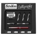Scrikss | Calligraphy | Pen Set | Burgundy | Medium, 1.1mm, 1.5mm, 2.3mm Nib