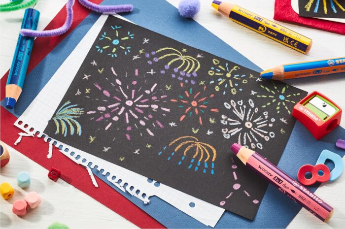 Stabilo | Multi-Talented Pencil | Woody 3 In 1 Duo | Yellow/Violet | 1 Piece