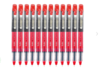 Scrikss | Np-68 | Needle Point Pen 0.5mm | Box Of 12 | Red