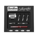 Scrikss | Calligraphy | Pen Set | Burgundy | Medium, 1.1mm, 1.5mm, 2.3mm Nib
