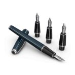 Scrikss | Calligraphy | Pen Set | Blue | Medium, 1.1mm, 1.5mm, 2.3mm Nib