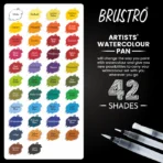 Brustro Artists ’ Watercolour Pan (Set of 42 Colours)