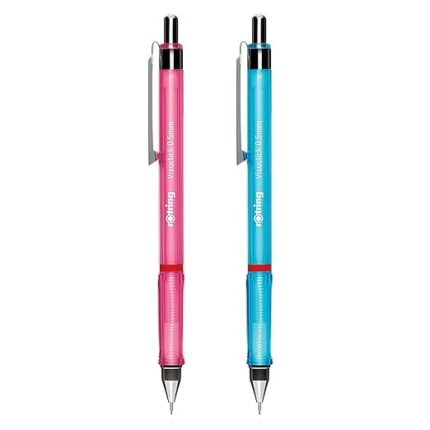 Rotring | Visuclick | Mechanical Pencil | 0.5 Mm | Pink And Blue | Pack Of 2