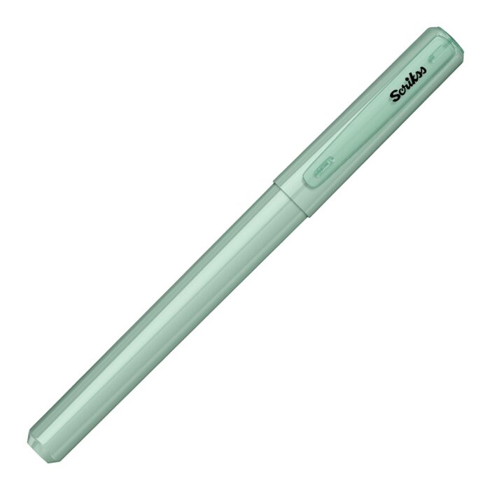 Scrikss Primeo Medium Nib Fountain Pen | 3 Cartridges Included | Stainless Steel Nib & ABS Body | Mint | in Blister Pack