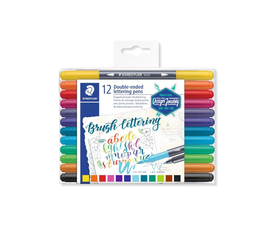 Staedtler Double-Ended Lettering Brush Pens