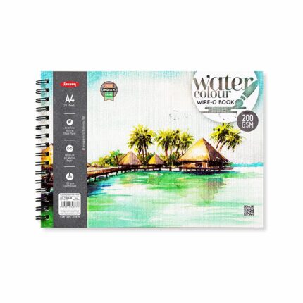 Anupam Watercolour Wire-O Book 200 GSM-A3 Premium Cold Pressed Textured Paper