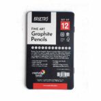 BRUSTRO Fine Art Graphite Pencil Set |10B - 2H | Pack of 12 with Elegant Tin Box - Image 2