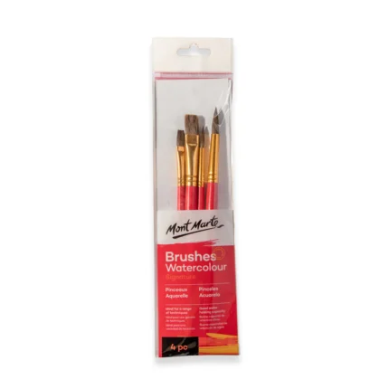 Mont Marte Watercolour Brushes Signature 4pc