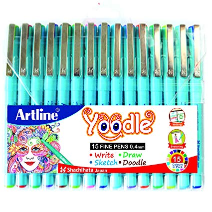 Artline Yoodle Fine Tip Pen Pack of 15