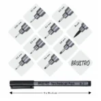 Brustro Technical Pen Black (Pack of 6)