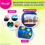 Pidilite Acrylic Colours Carnival Kit (14 Colors x 10 ml) - Regular,Metallic & Pastel