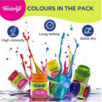 Pidilite Acrylic Colours Carnival Kit (14 Colors x 10 ml) - Regular,Metallic & Pastel