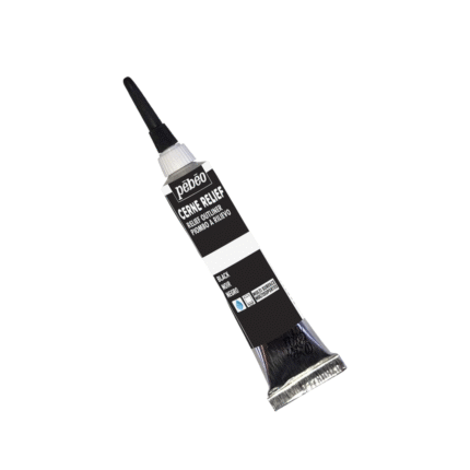 PEBEO Cerne Relief Outliner with (20 ml, Black)