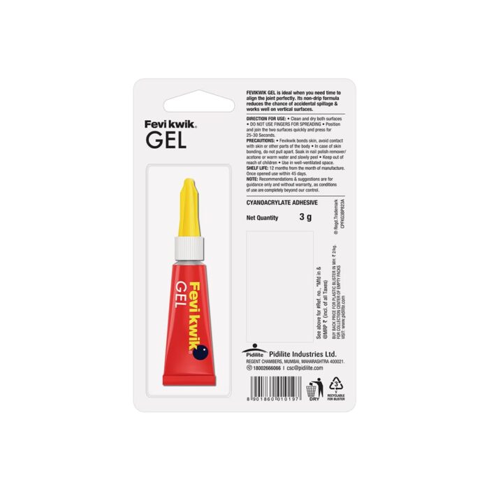 Fevikwik Gel One Drop Instant Adhesive 3g