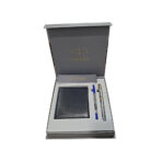 Parker Aster Giftset Shiny Chrome GT Rollerball Pen with Wallet