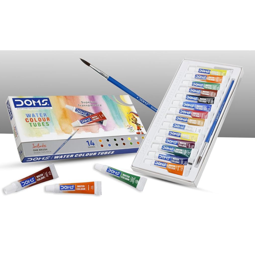 doms wct Doms Water Colour Tube 14 Shades - Image 1