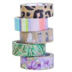 BRUSTRO Craft Paper Delights Washi Tapes (15mm x 5m) Pack of 5