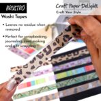 BRUSTRO Craft Paper Delights Washi Tapes (15mm x 5m) Pack of 5