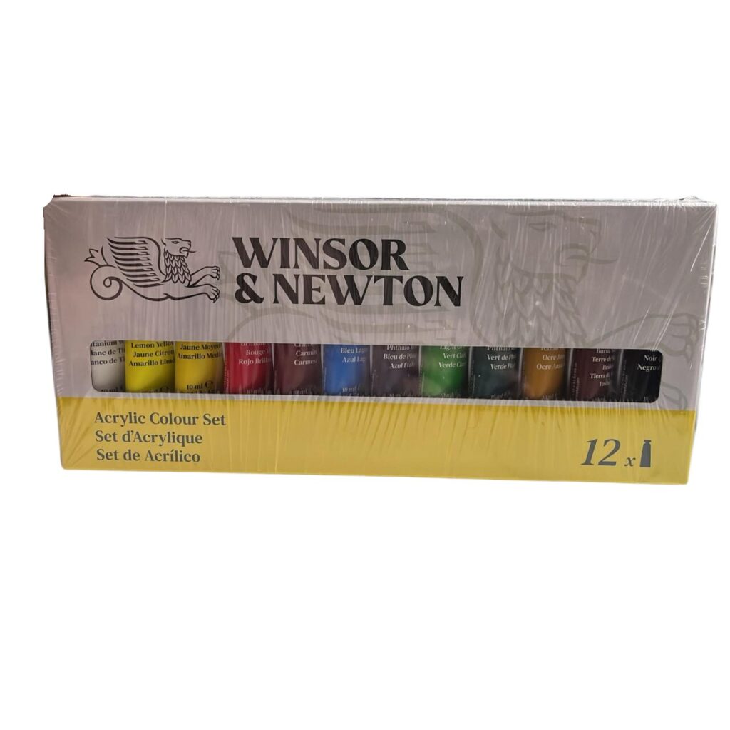 Winsor & Newton Acrylic Colour Set 12 shades 10ml