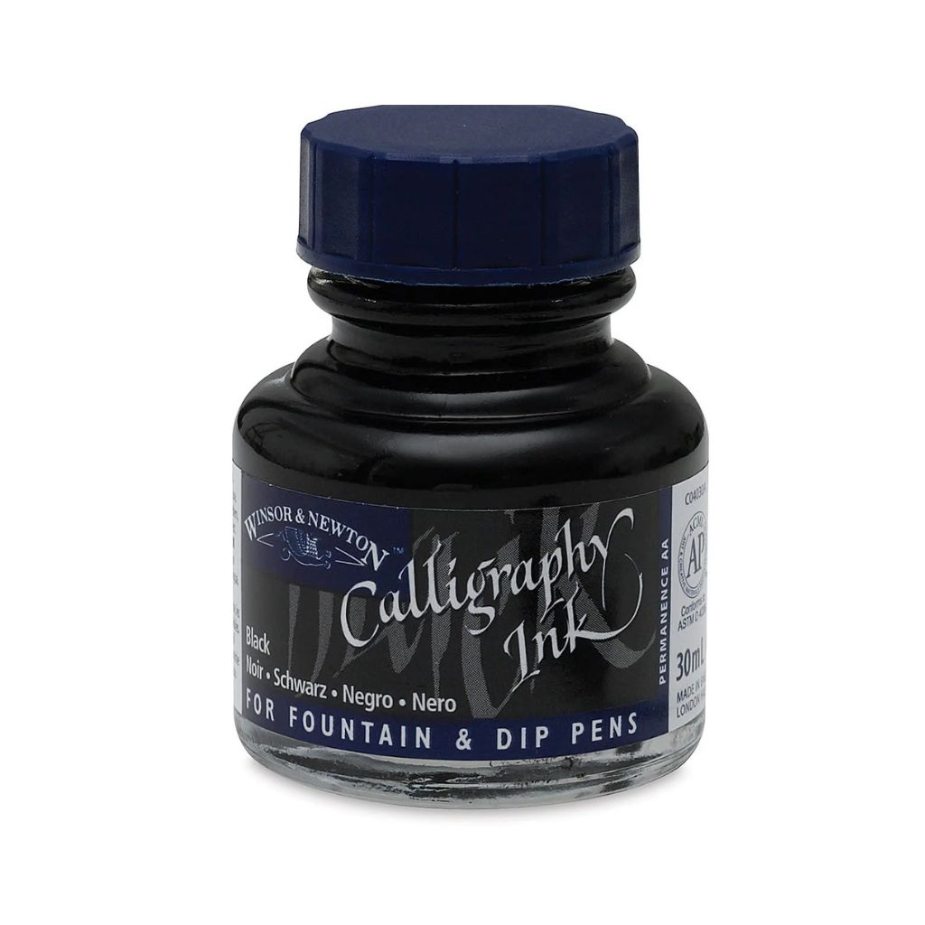 WN ink cli Winsor & Newton Black Calligraphy Ink - Image 1