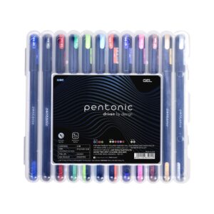Pentonic Multicolor Gel Pen With Hard Box Case