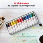 Camel Artist Watercolour Tube Set of 12 Shades 20ml. - Image 3