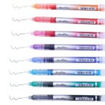 BRUSTRO AeroFlow Coloured Micro-Tip Roller Ball Pen | Tip size - 0.5 mm - Set of 8