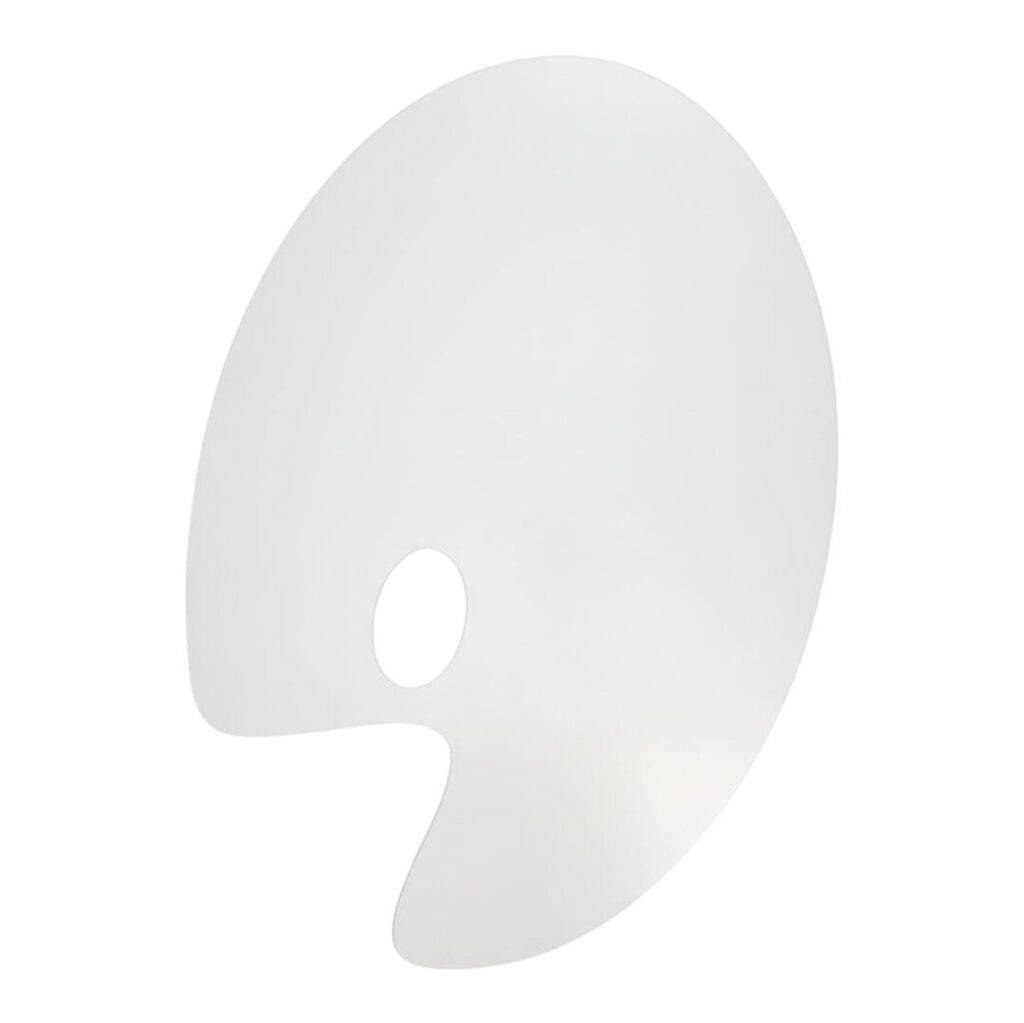 Clear Acrylic Paint Palette Oval 16 inches