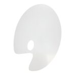 Clear Acrylic Paint Palette Oval 16 inches