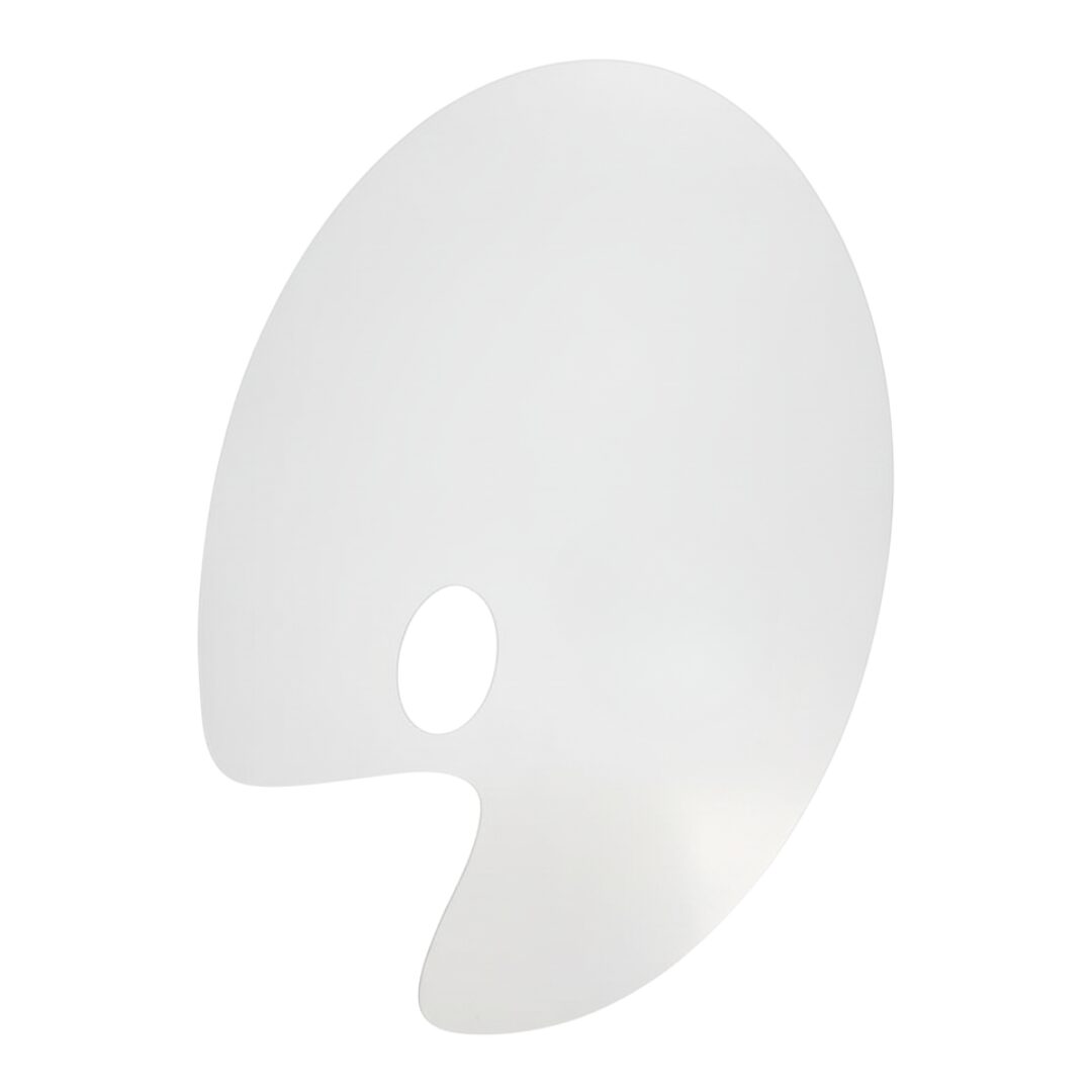BRUSTRO Mechanical Precision Retractable Eraser 2.3mm Clear Acrylic Paint Palette Oval 16 inches