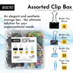 Brustro Assorted Paper & binder Clip Box - Image 3
