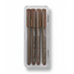 COPIC MULTILINER BROWN P/B 4PCS SET