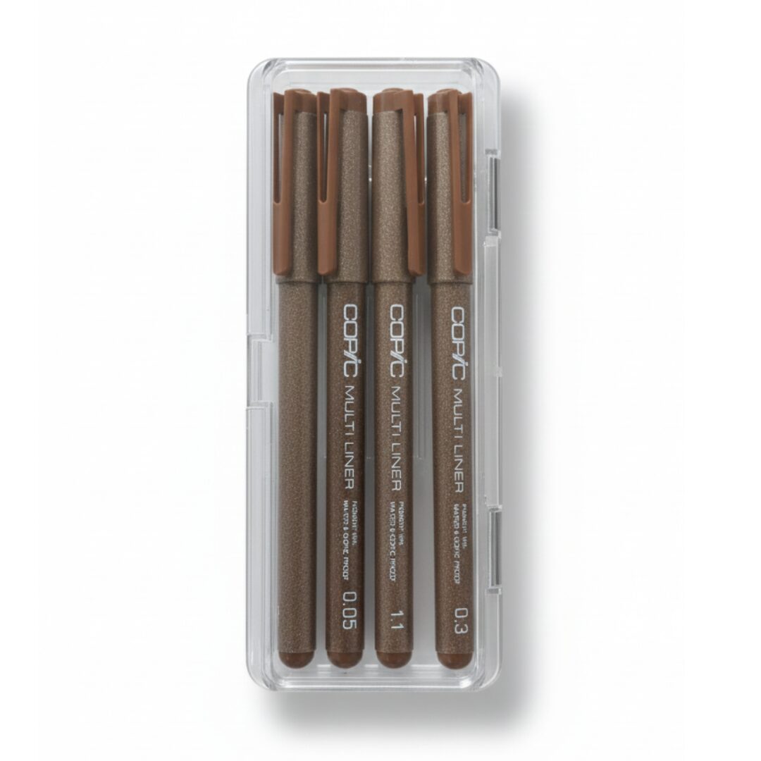 COPIC MULTILINER BROWN PB 4PCS SET COPIC MULTILINER BROWN P/B 4PCS SET