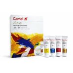 Camel Artist Acrylic Colours 24 Shades × 20 ml (Includes Iridescent Gold & Silver)