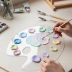 Clear Acrylic Paint Palette 12 Inch Oval