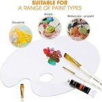 Clear Acrylic Paint Palette 12 Inch Oval