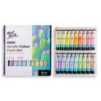 Mont Marte Acrylic Colour Pastel Paint Set Signature 18pc x 36ml