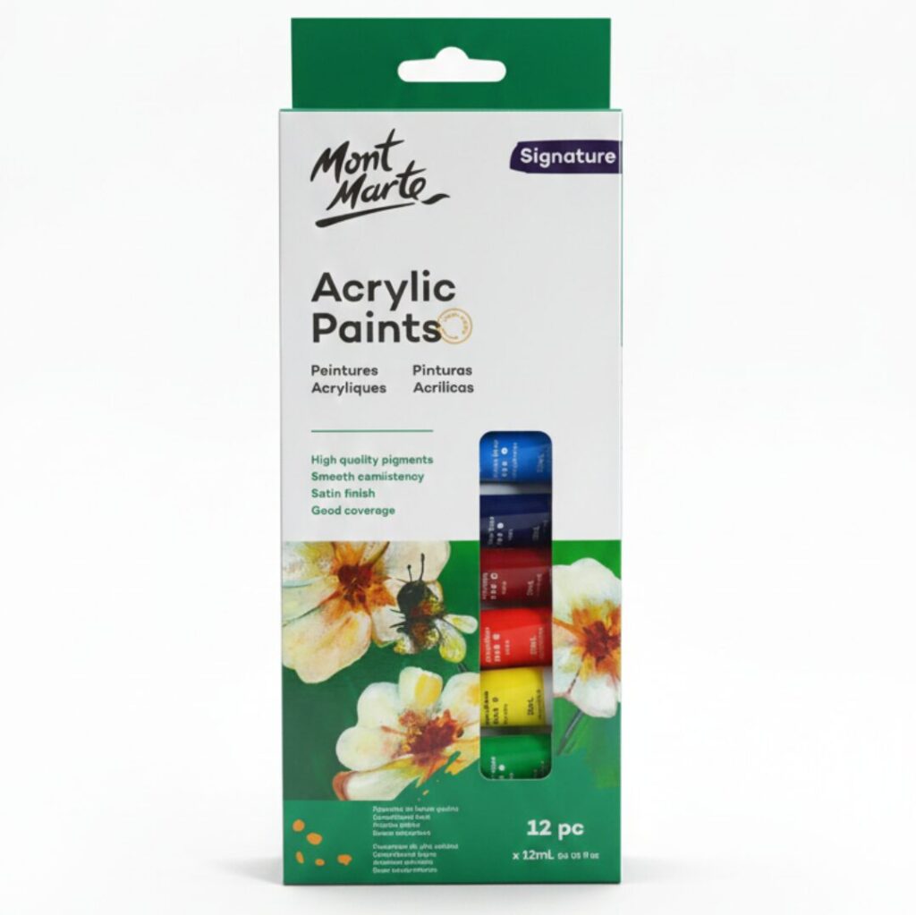 Mont Marte Acrylic Paints Signature 12pc x 12ml