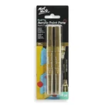Mont Marte Dual Tip Acrylic Paint Pens Signature Gold Pack of 2
