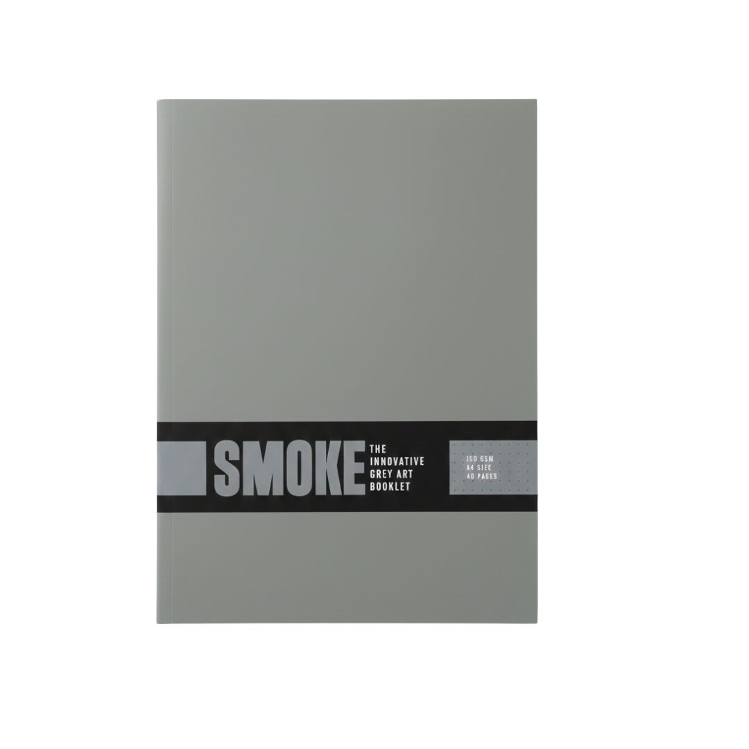 SMOKE Grey Paper Sketchbook A4 160 GSM Art Book for Artists & Designers pack of 2 SMOKE Grey Paper Sketchbook A4 160 GSM Art Book for Artists & Designers pack of 2