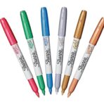 Sharpie Fine Permanent Metallic Marker – Set of 6