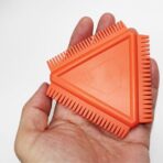 Triangular Ceramic Tool Rubber Texture Comb – Pottery & Clay Sculpture Carving Tool for Artists and Potters