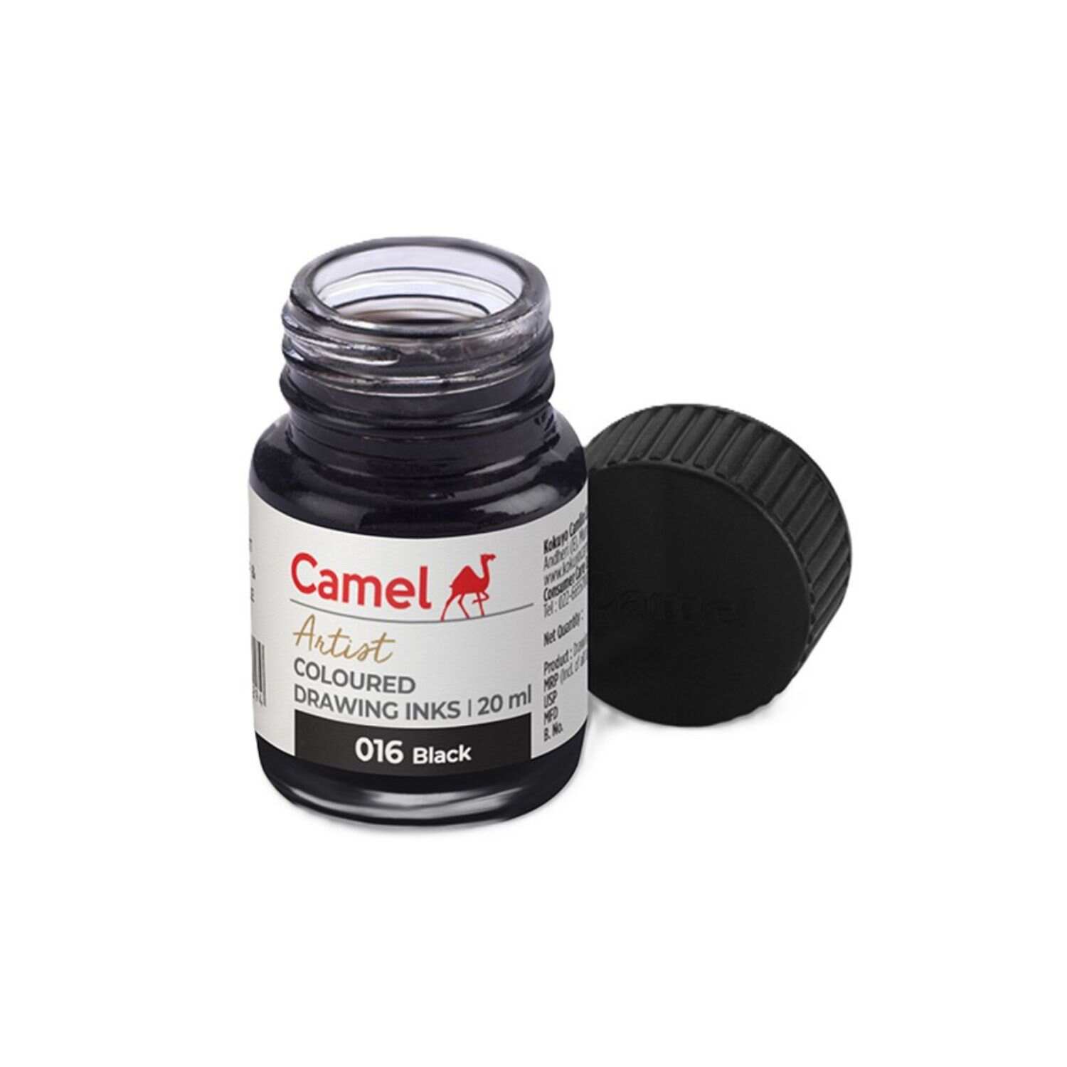 camel Art dib Camel Artist Coloured Drawing Inks Black - Image 1