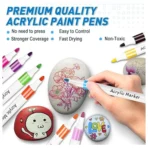 Fevicryl Acrylic Paint Art Marker Set 12 Colors