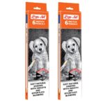 Artline Love-art Sketch Pencils 6pcs Pack of 2pcs.