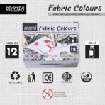 BRUSTRO Artists Fabric Colours Set of 12