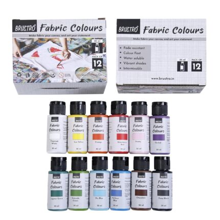 BRUSTRO Artists Fabric Colours Set of 12