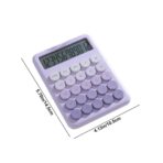 Cute Retro Color Button Calculator – 12-Digit Display | Soft Silicone Buttons | GT & % Keys