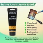 Brustro Arists' Acrylic Colour 120ml(42 Shades Available) - Image 3